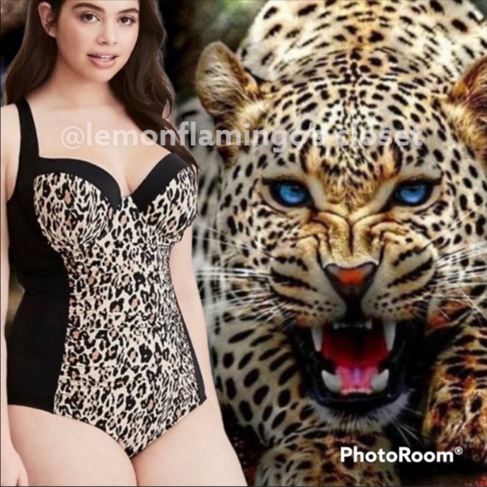 Torrid animal print swimsuit